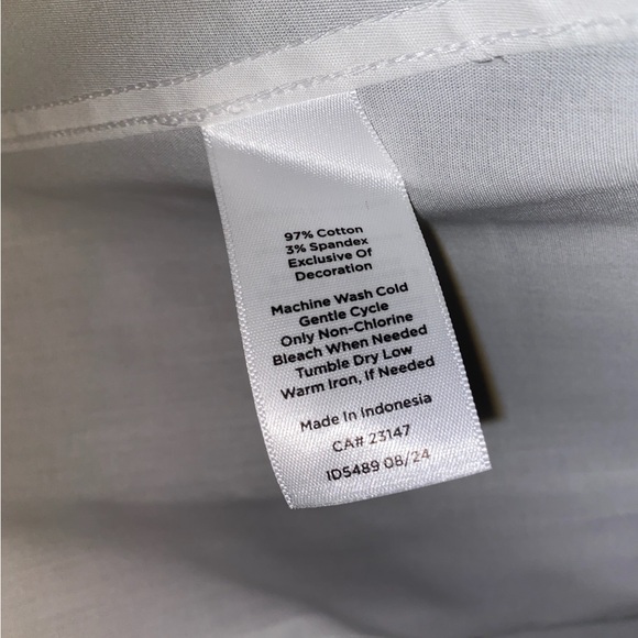 Talbots Non Iron Crisp White Button-Down Shirt - Picture 7 of 7